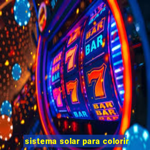 sistema solar para colorir